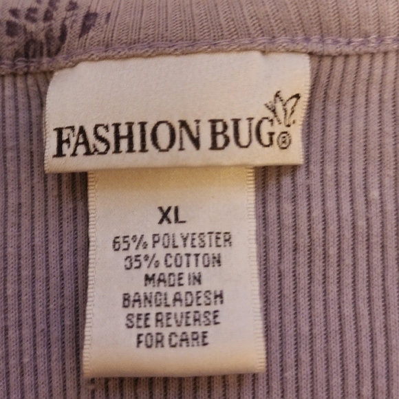 Vintage Fashion Bug Purple Sweater size XL - Picture 6 of 7